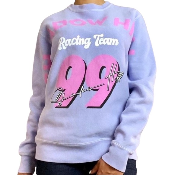 Shadow Hill Racing Crewneck Sweatshirt Grape XS - Picture 3 of 9